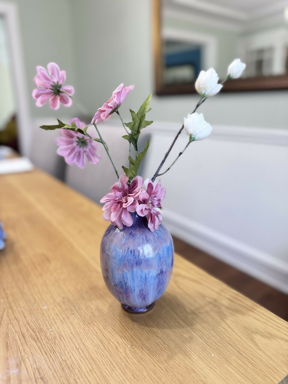 Purple Waterfall Bud Vase