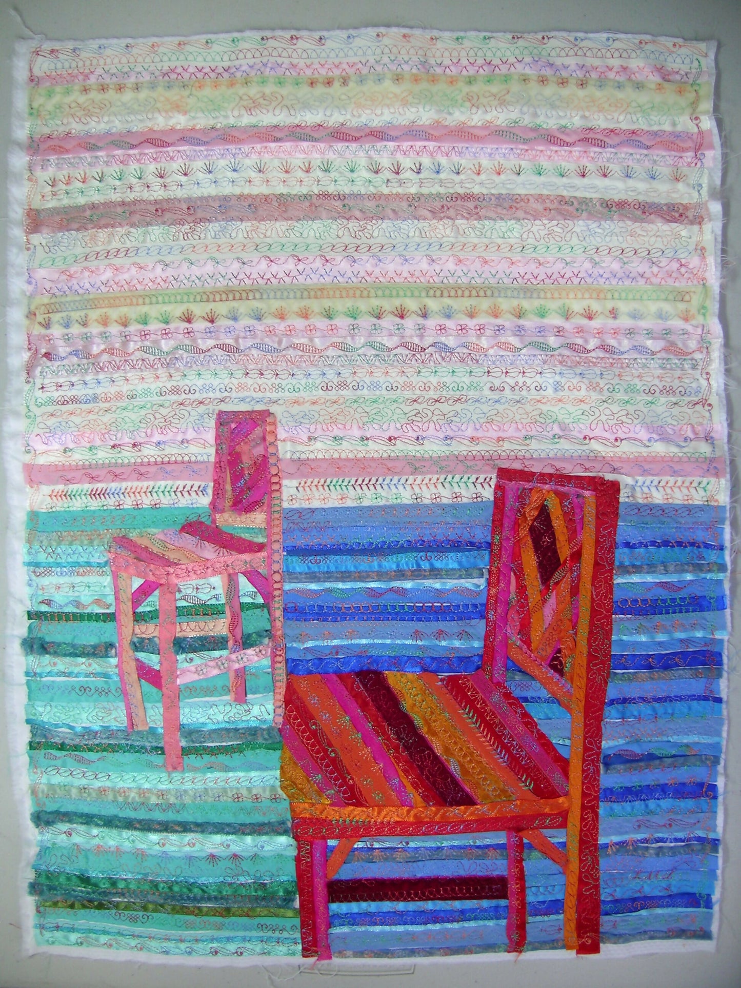 Ribbon Red Bar Chair