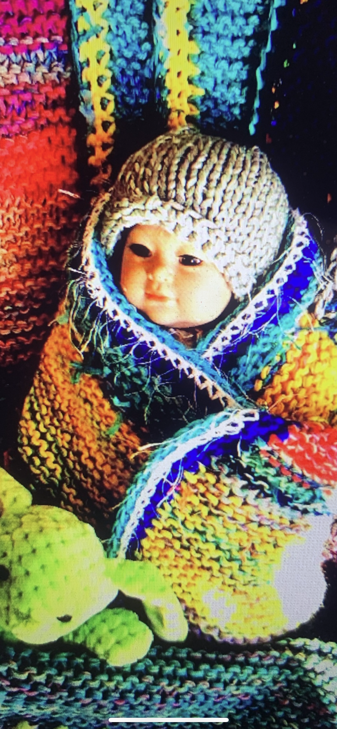 two piece set Bunting cobalt blue and sea green