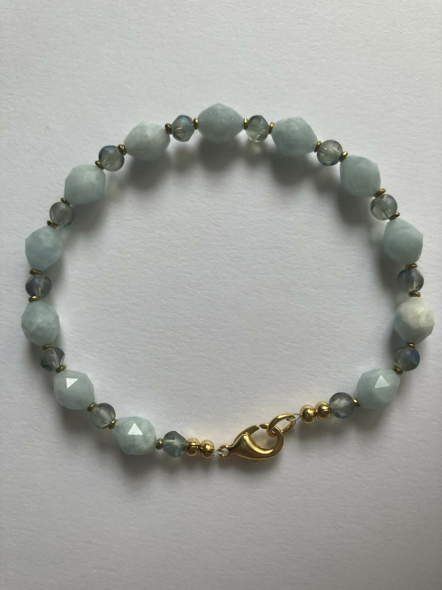gemstone bracelet - aquamarine