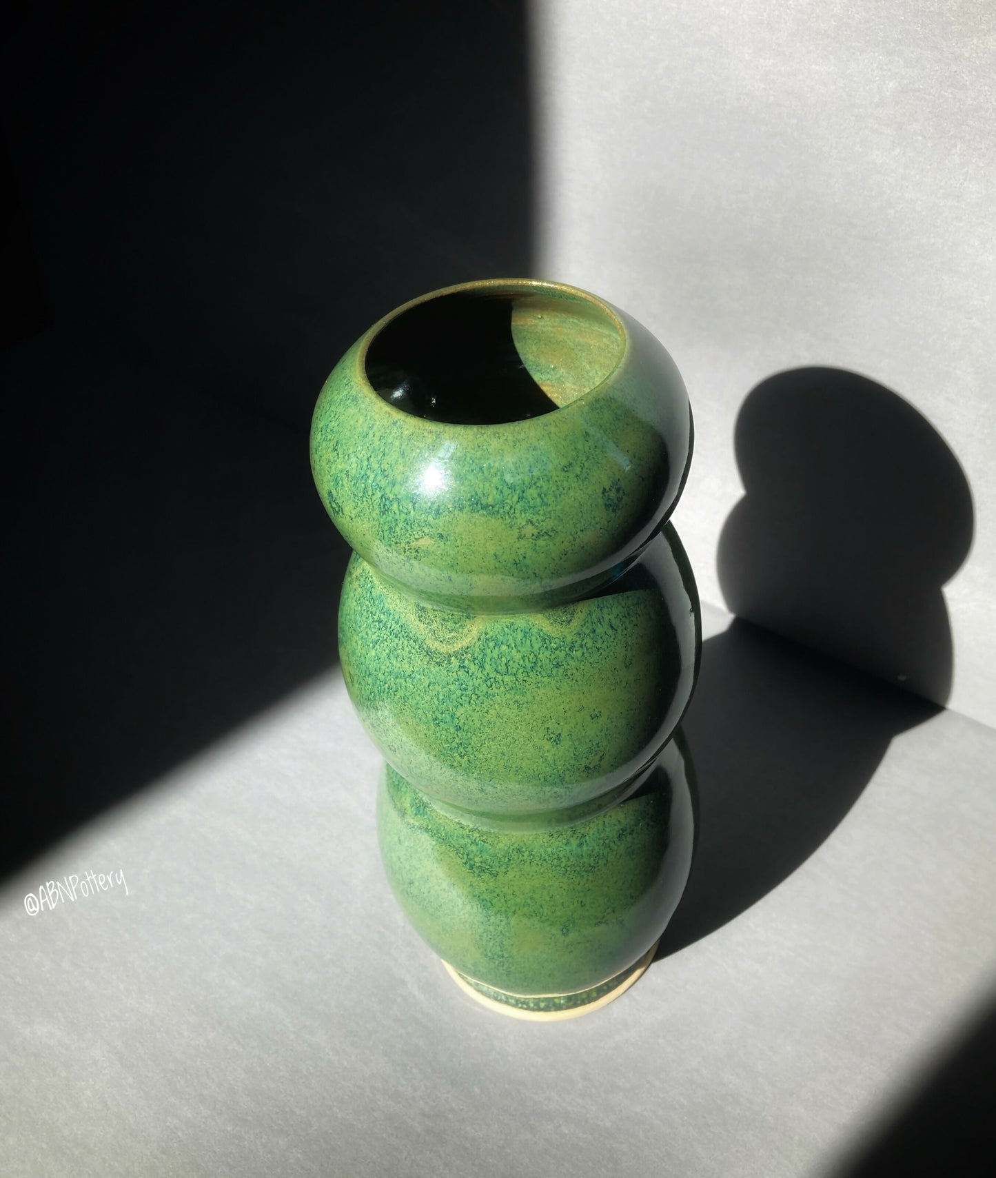 Green Bubble Vase