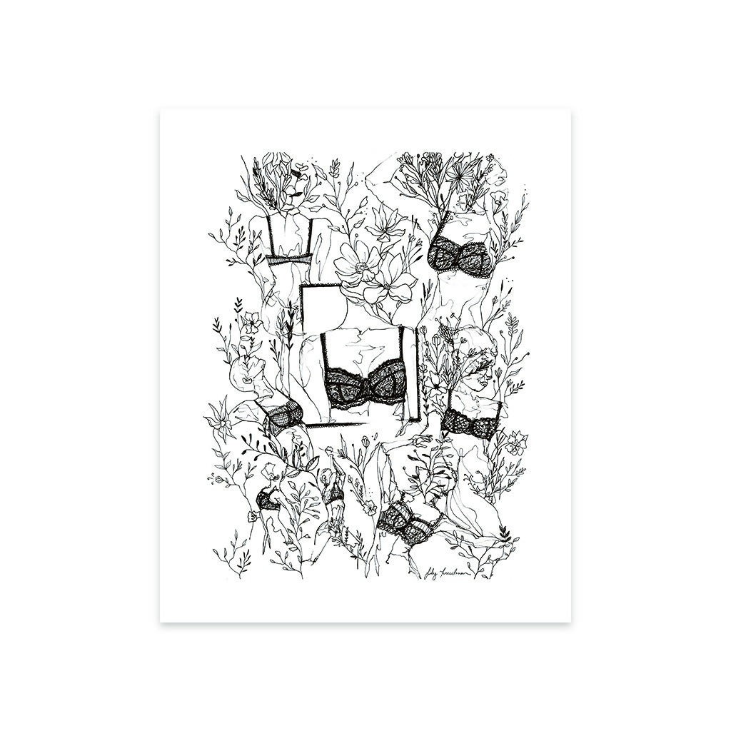 8”x10” Art Print, Bralette