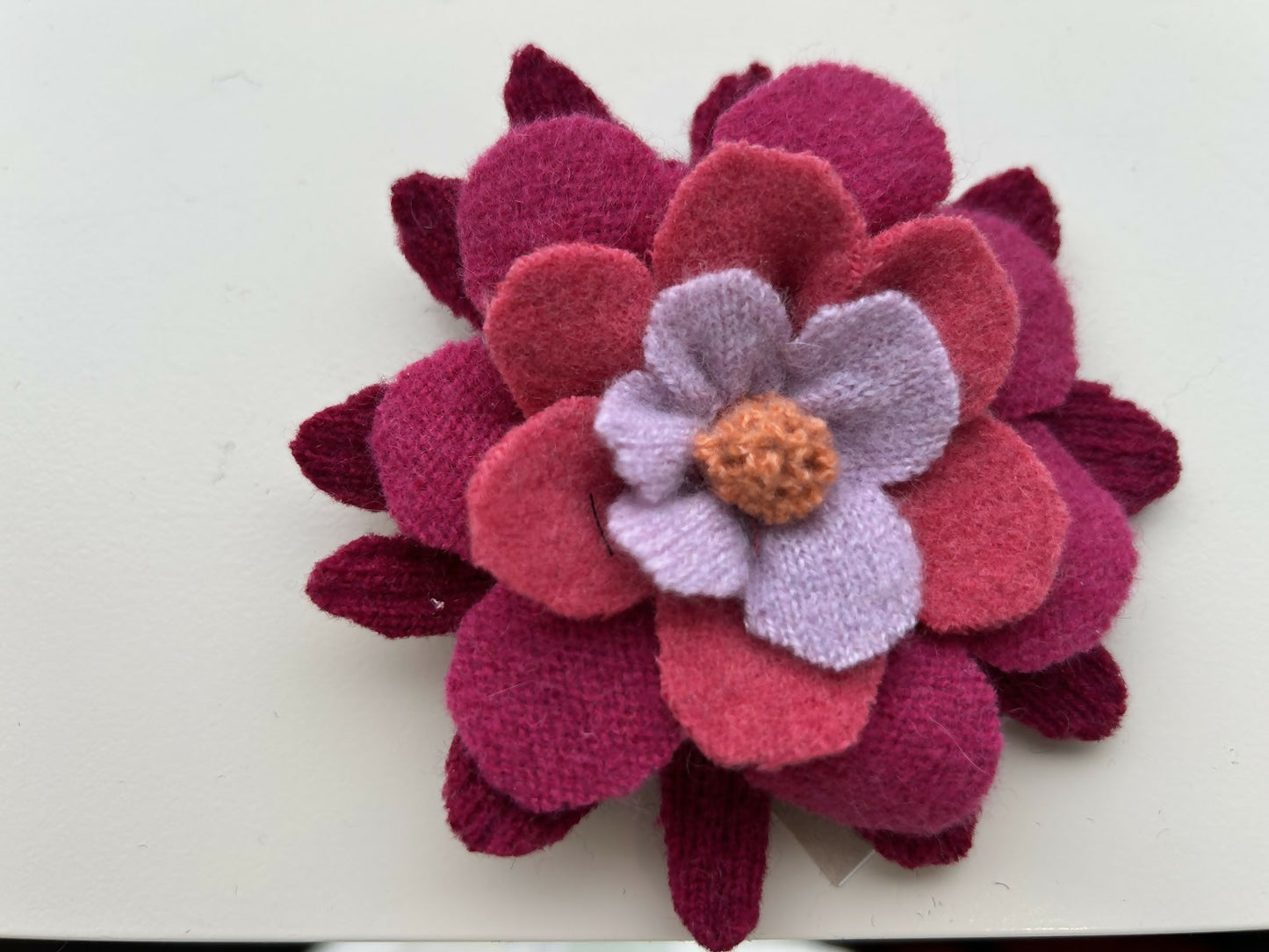 Flower Pin - Wool Brooch