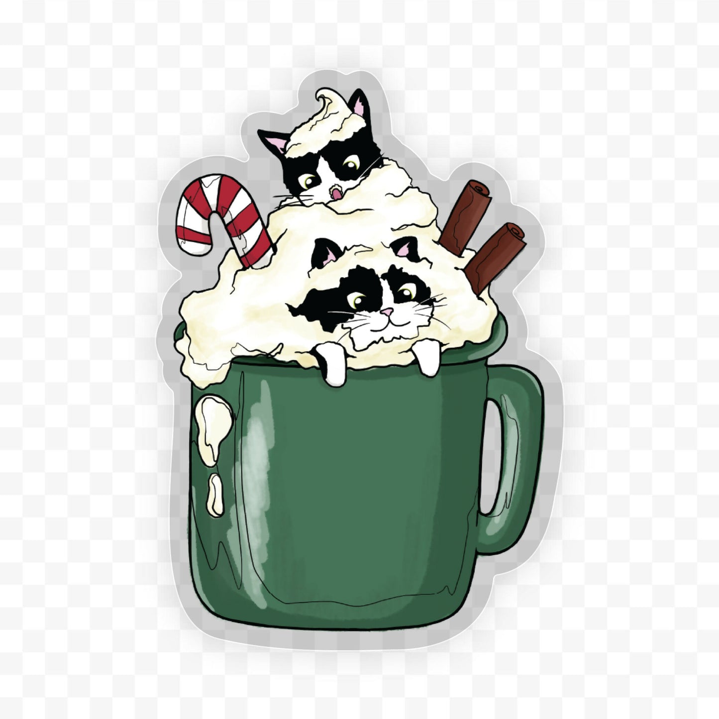 2" and 3” Art Sticker, Mi & Wal