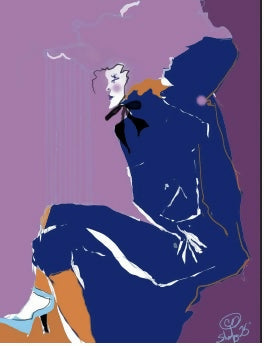 Lady in Blue