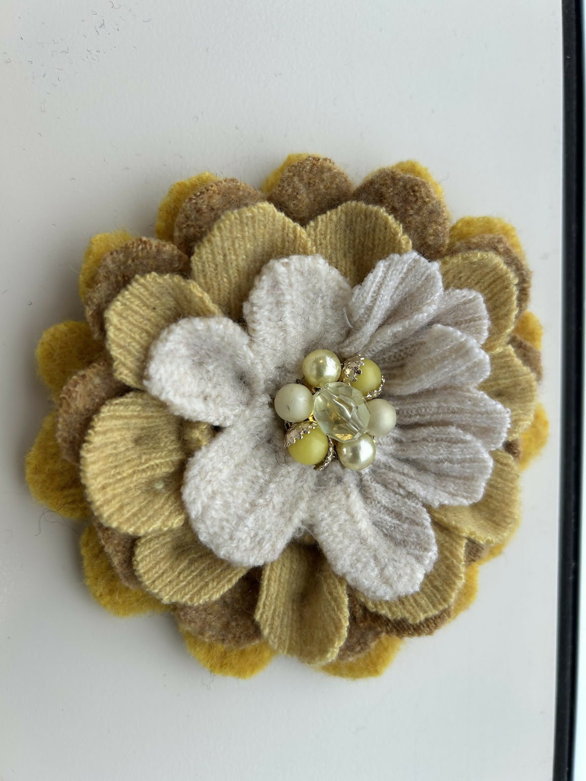 Flower Pin - Wool Brooch