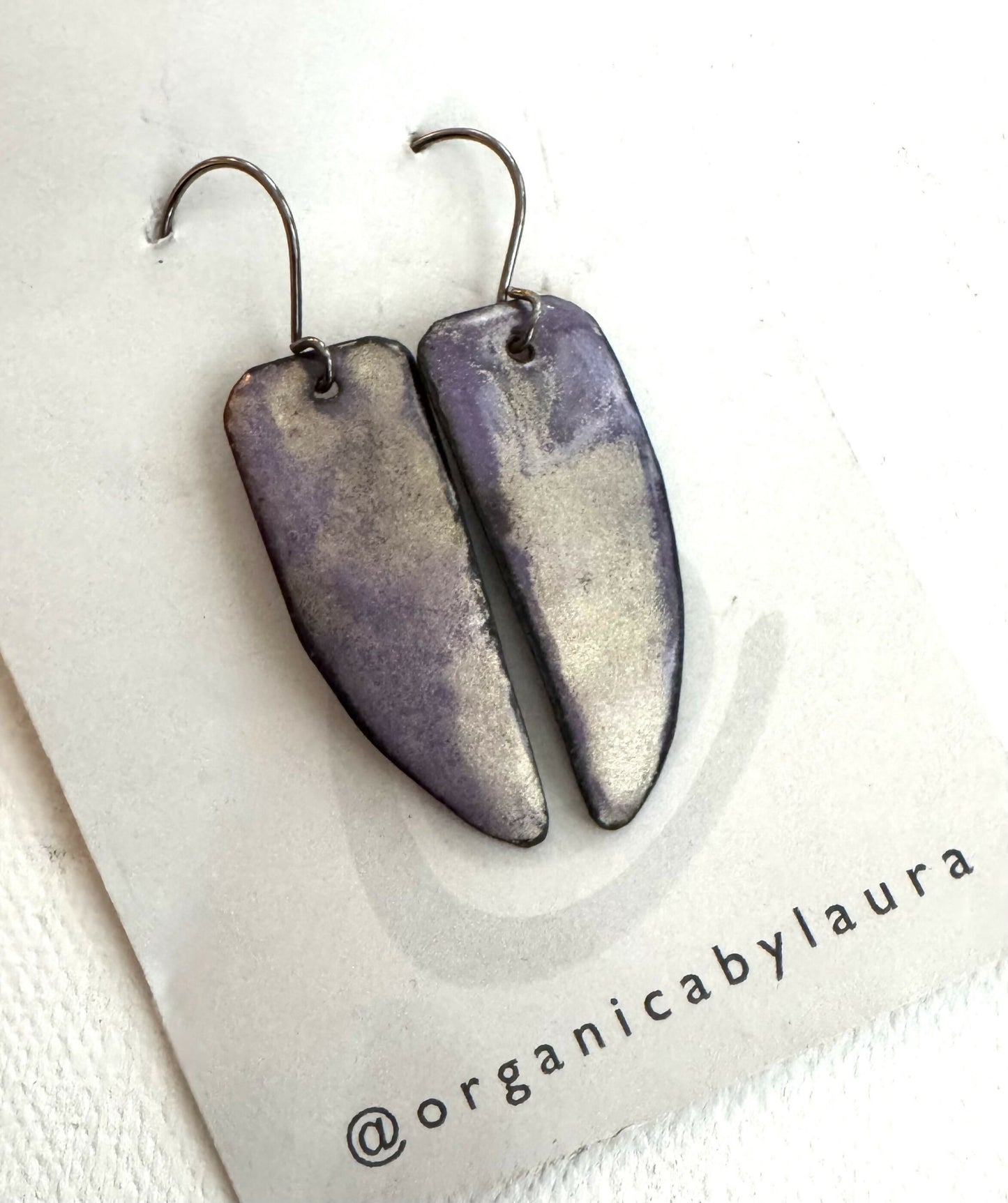 Enamel earrings