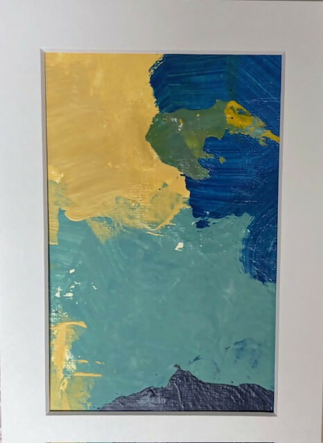 Matted 8x10 Mixed Media Paintings