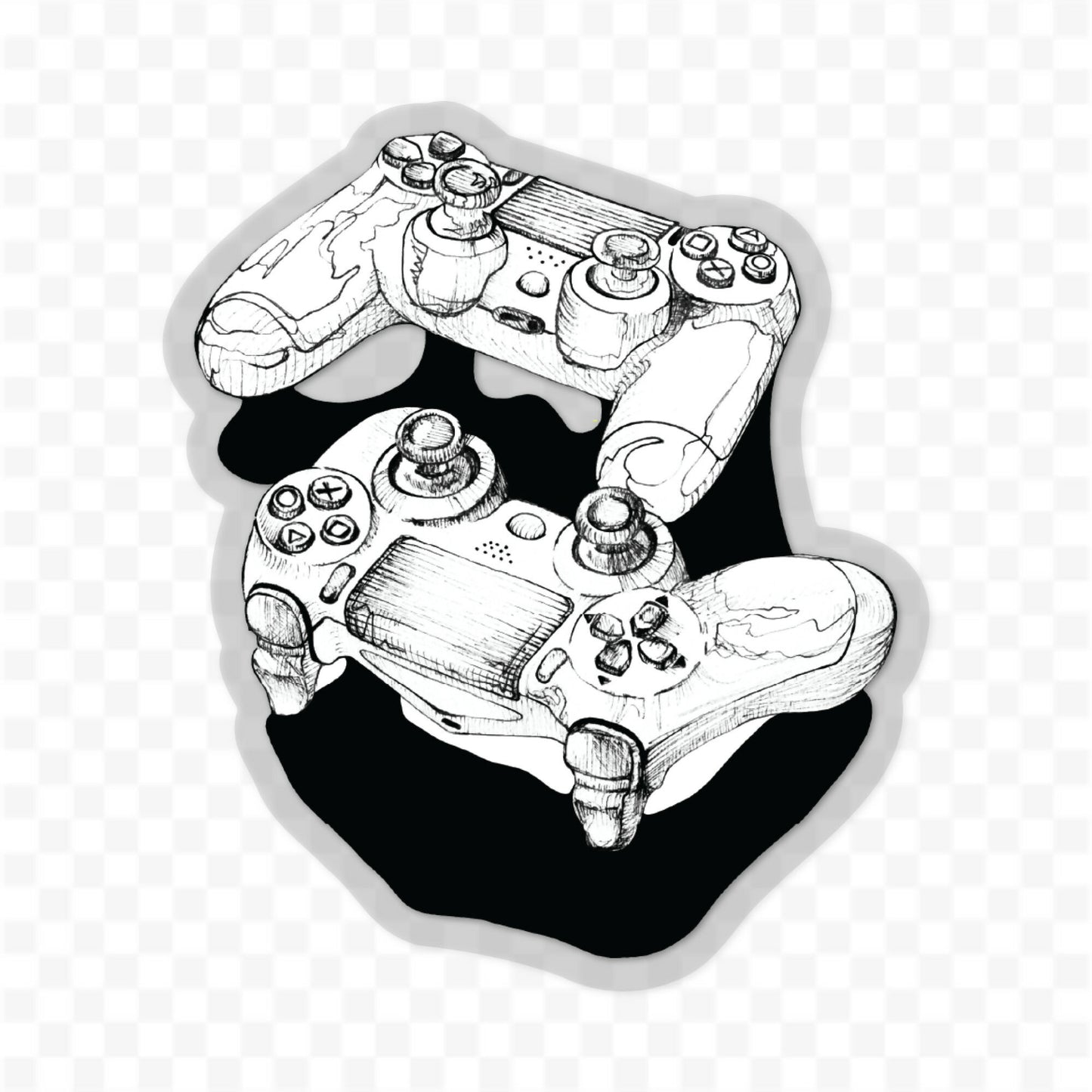 3” Art Sticker, Controllers