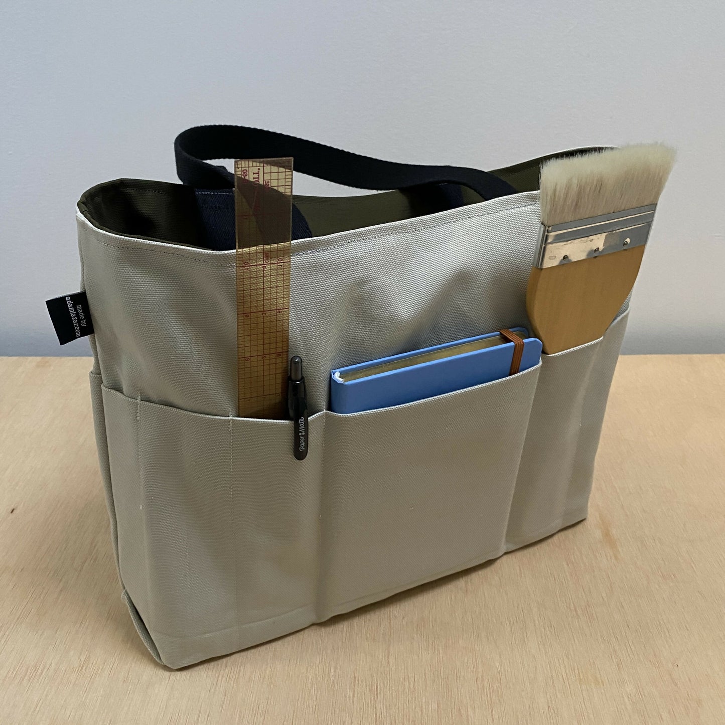 Tiny Tote in Coi and Moss