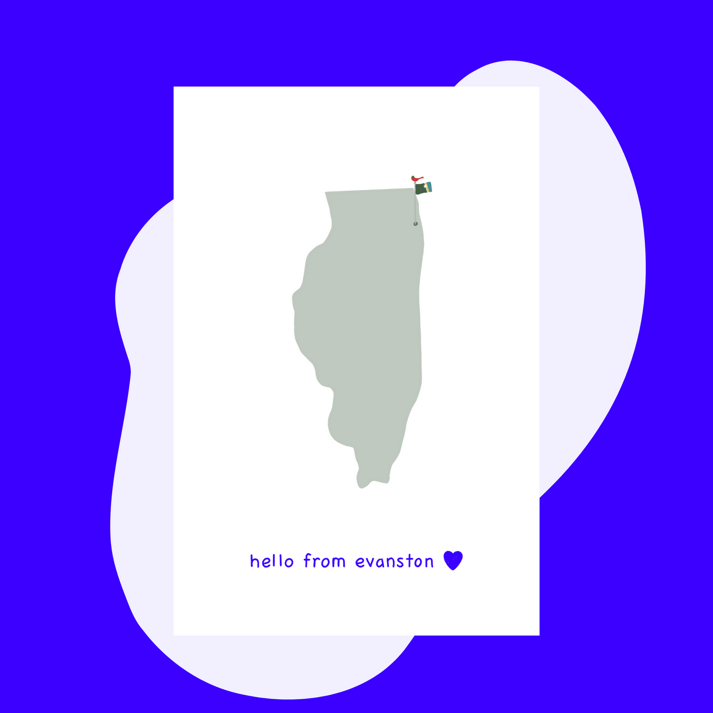 Hello From Evanston + Envelope