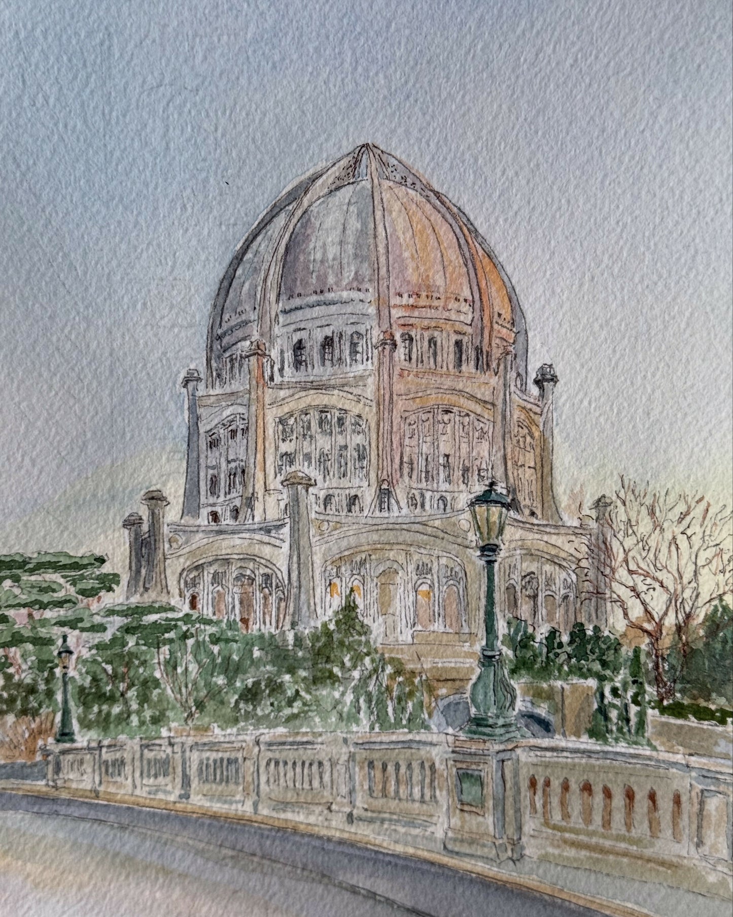 Bahai Temple in the Afternoon