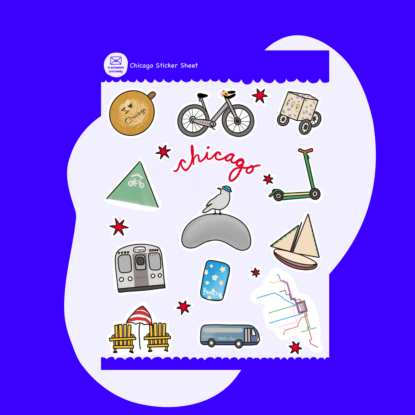 Chicago Sticker Sheet