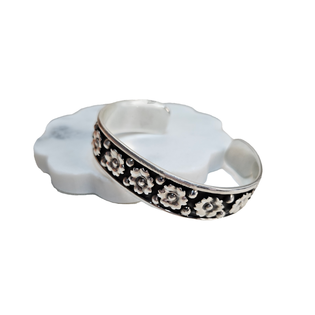 Floral Cuff Bracelet
