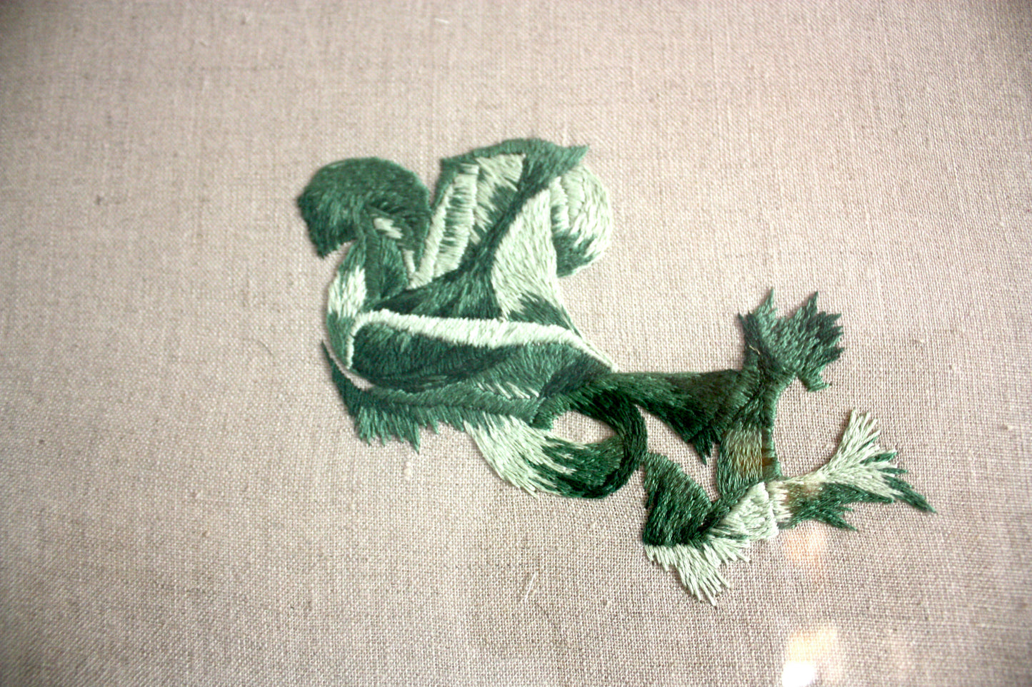 Green embroidery 2