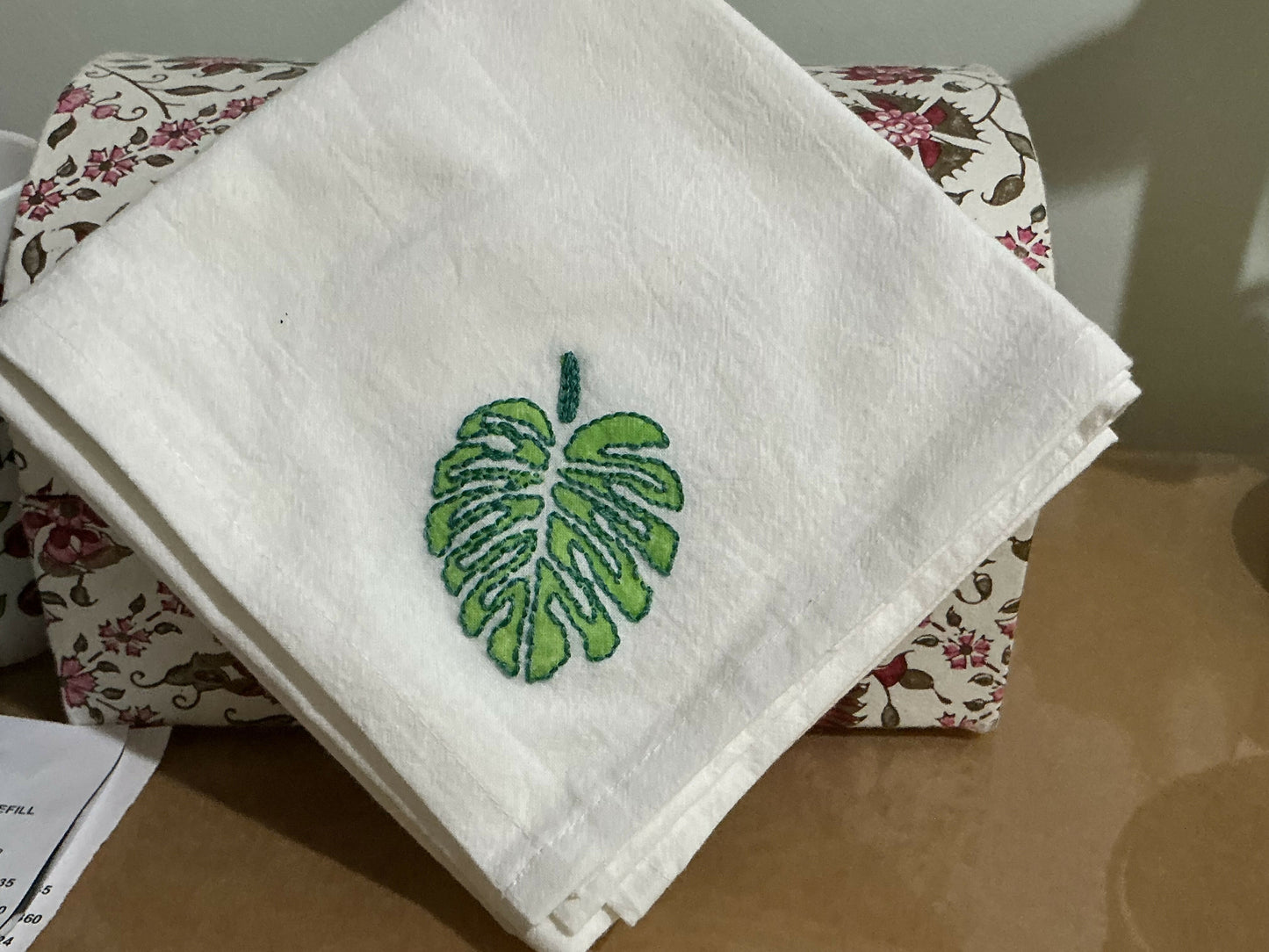 Monstera, large kitchen towel