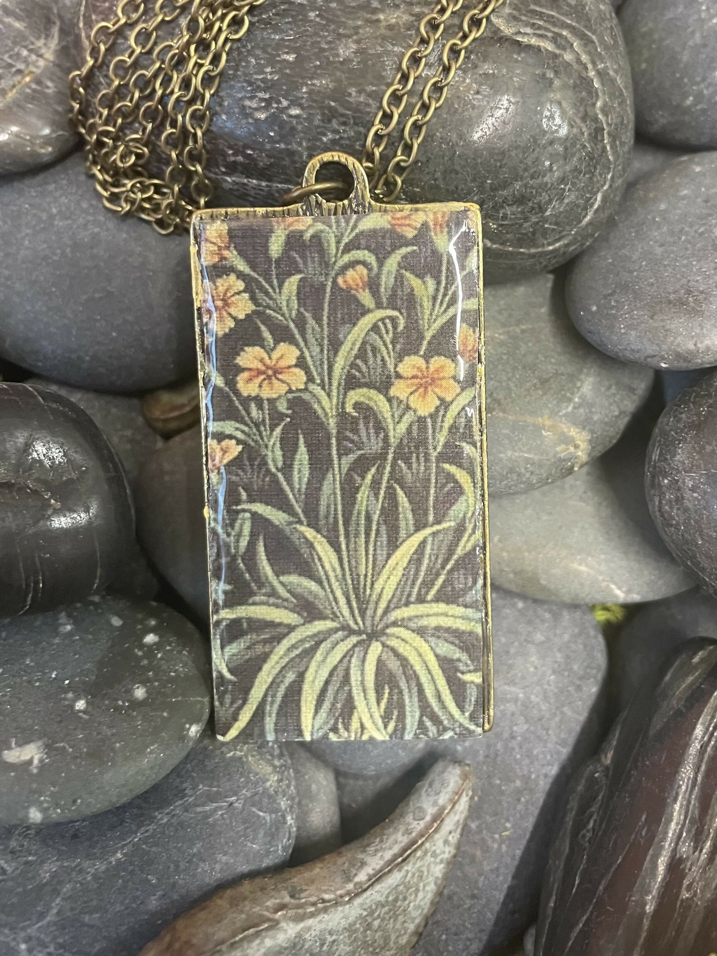 Dragon Fly by a stream pendant