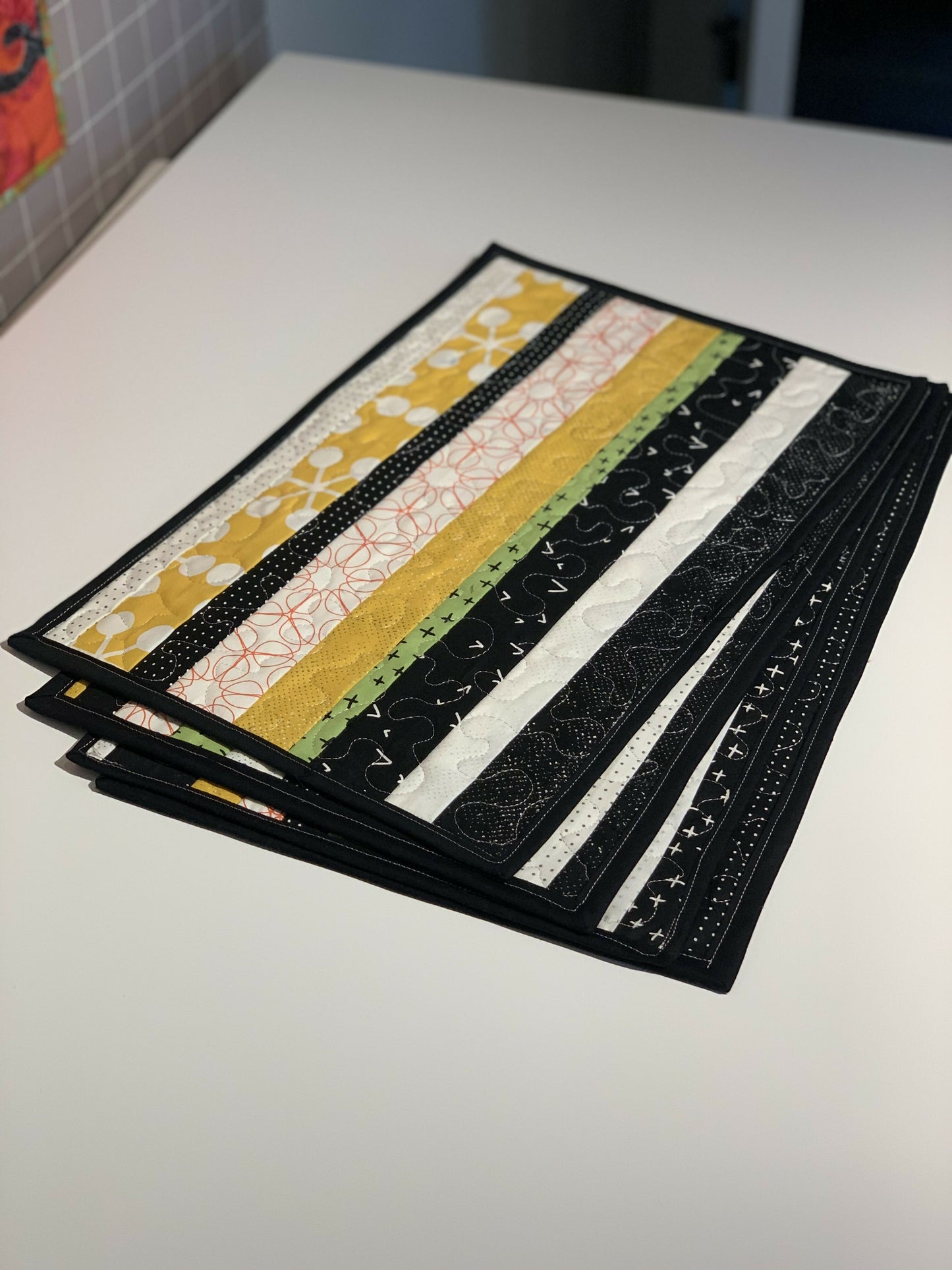Quilted placemat set