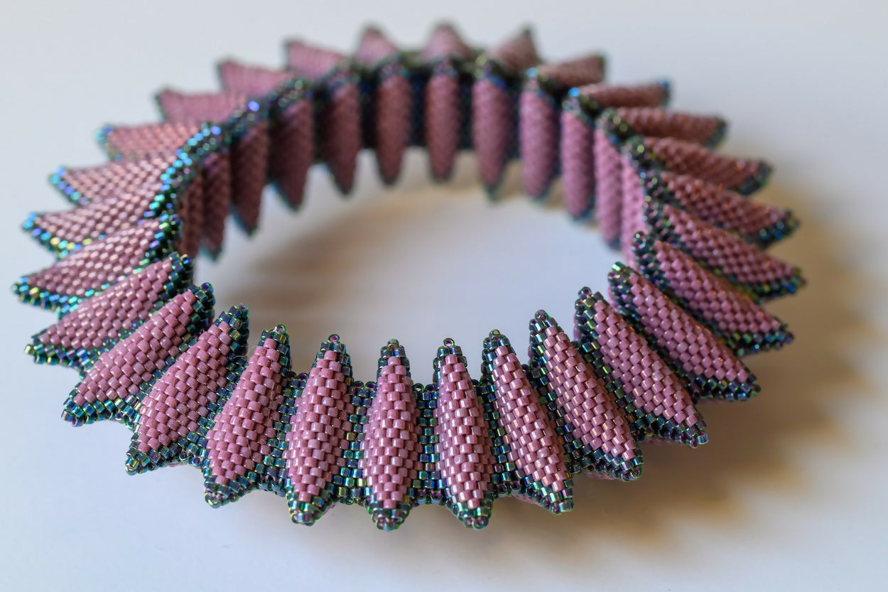 Mauve Tri Puff Bracelet