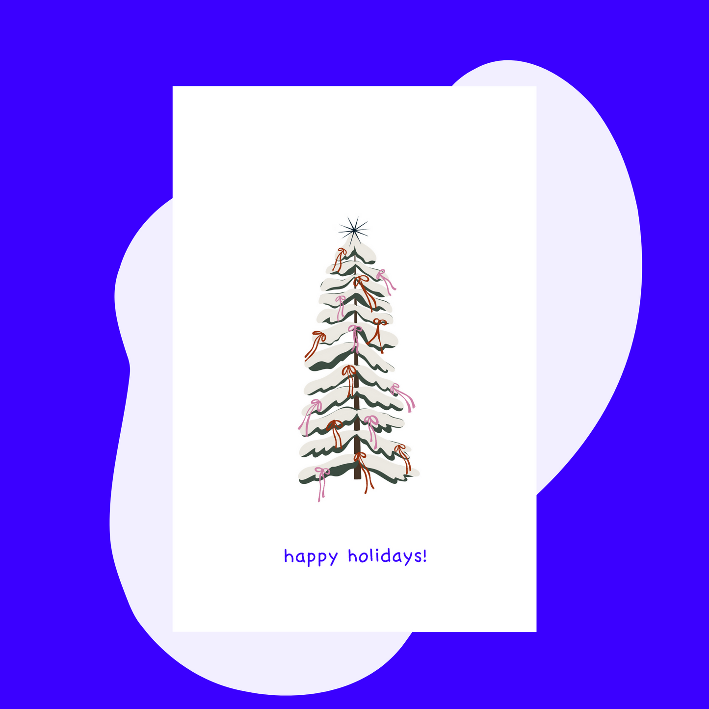 Happy Holidays Card + Envelope