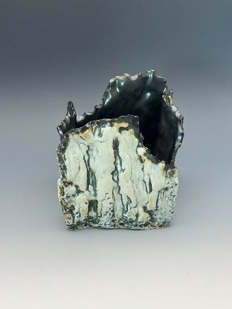 Winter Bark Square Vase