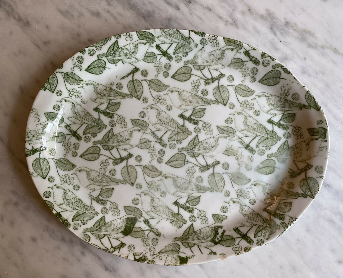 Oval porcelain platter