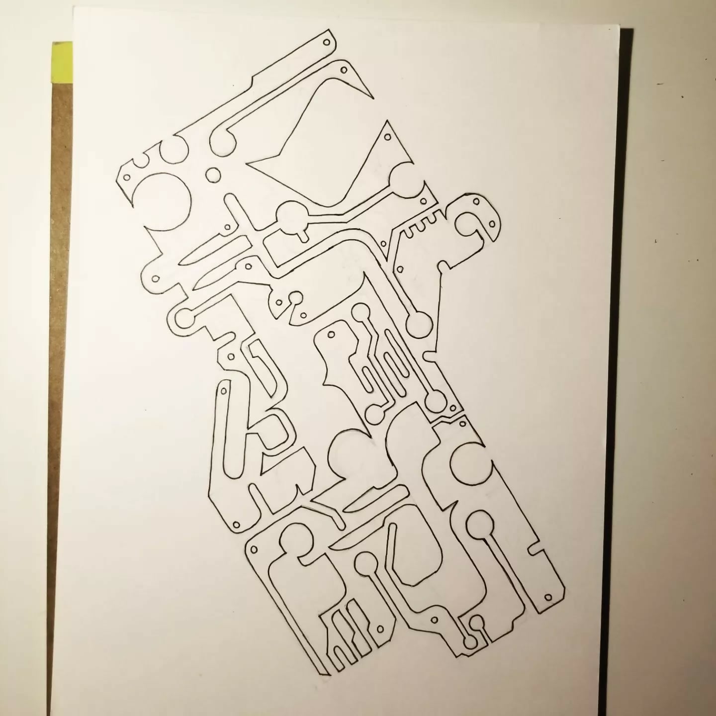 "Flirty Chatbot" - ink drawing