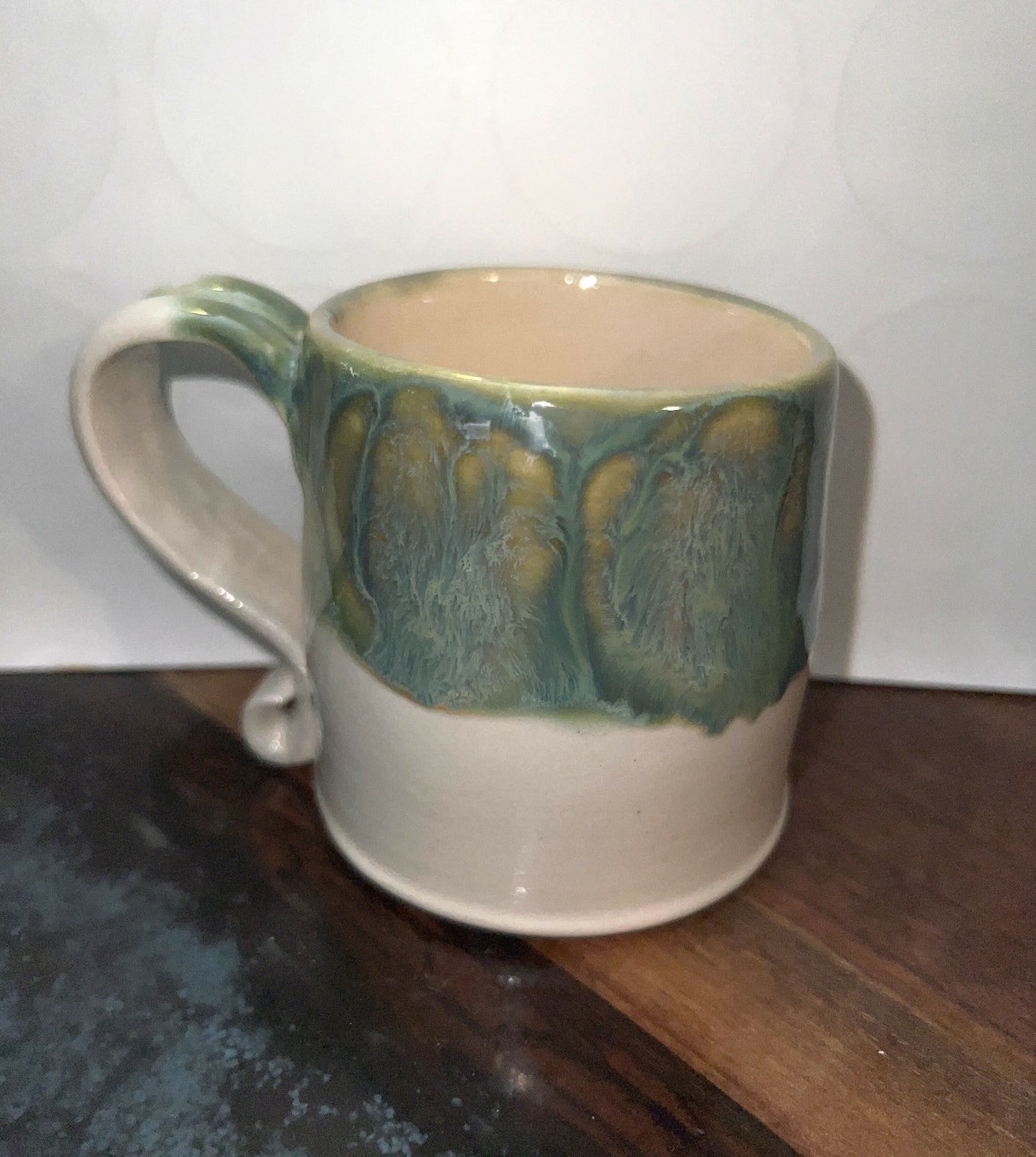 White Green Mug