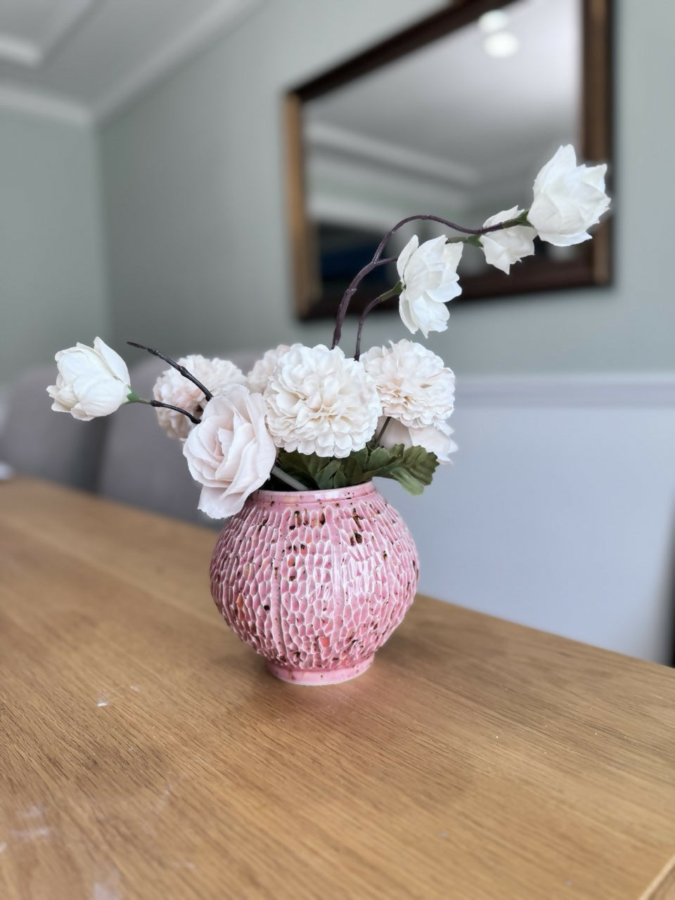 Textured Moon Jar Vase