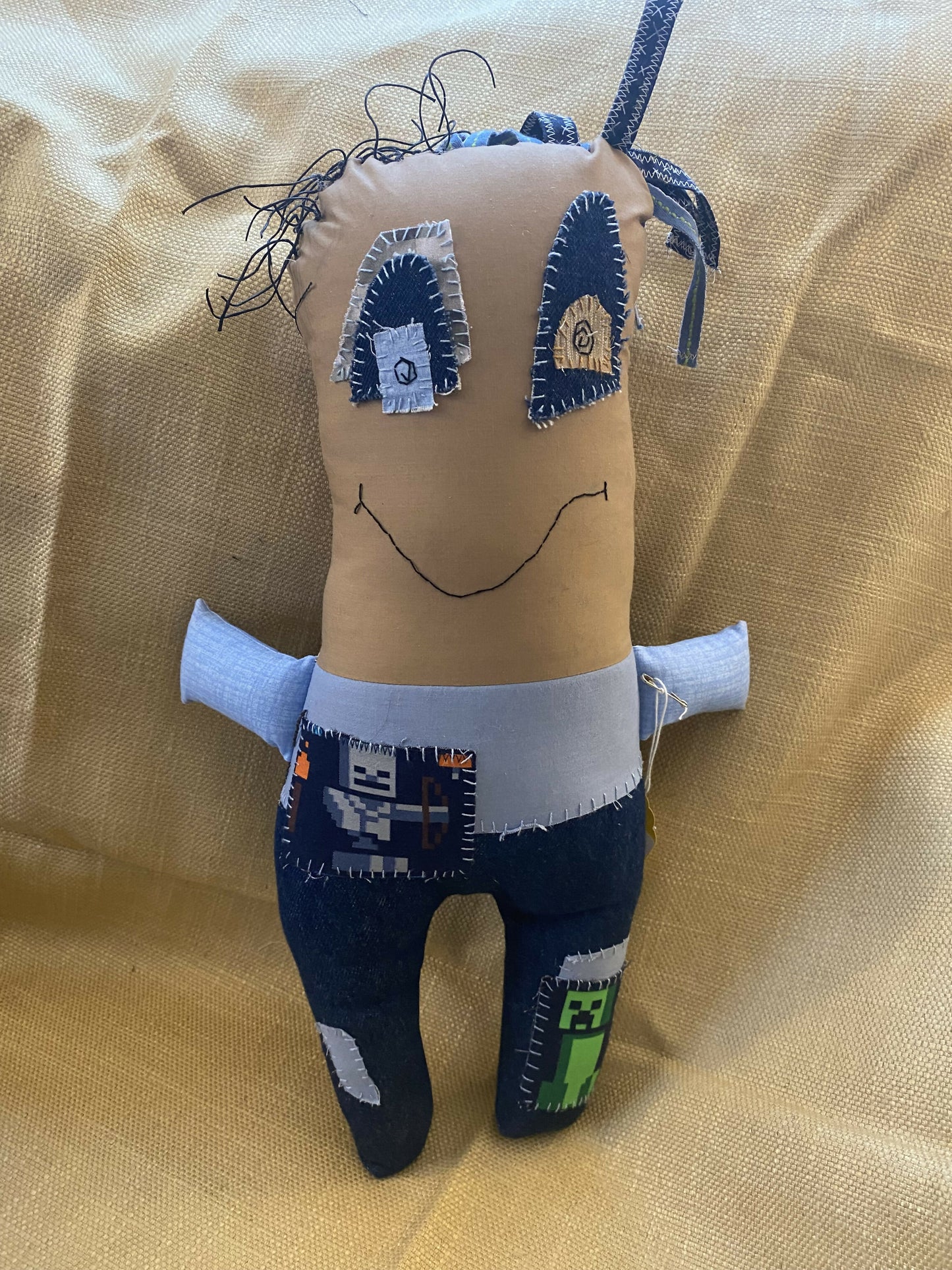 Mine craft denim monster