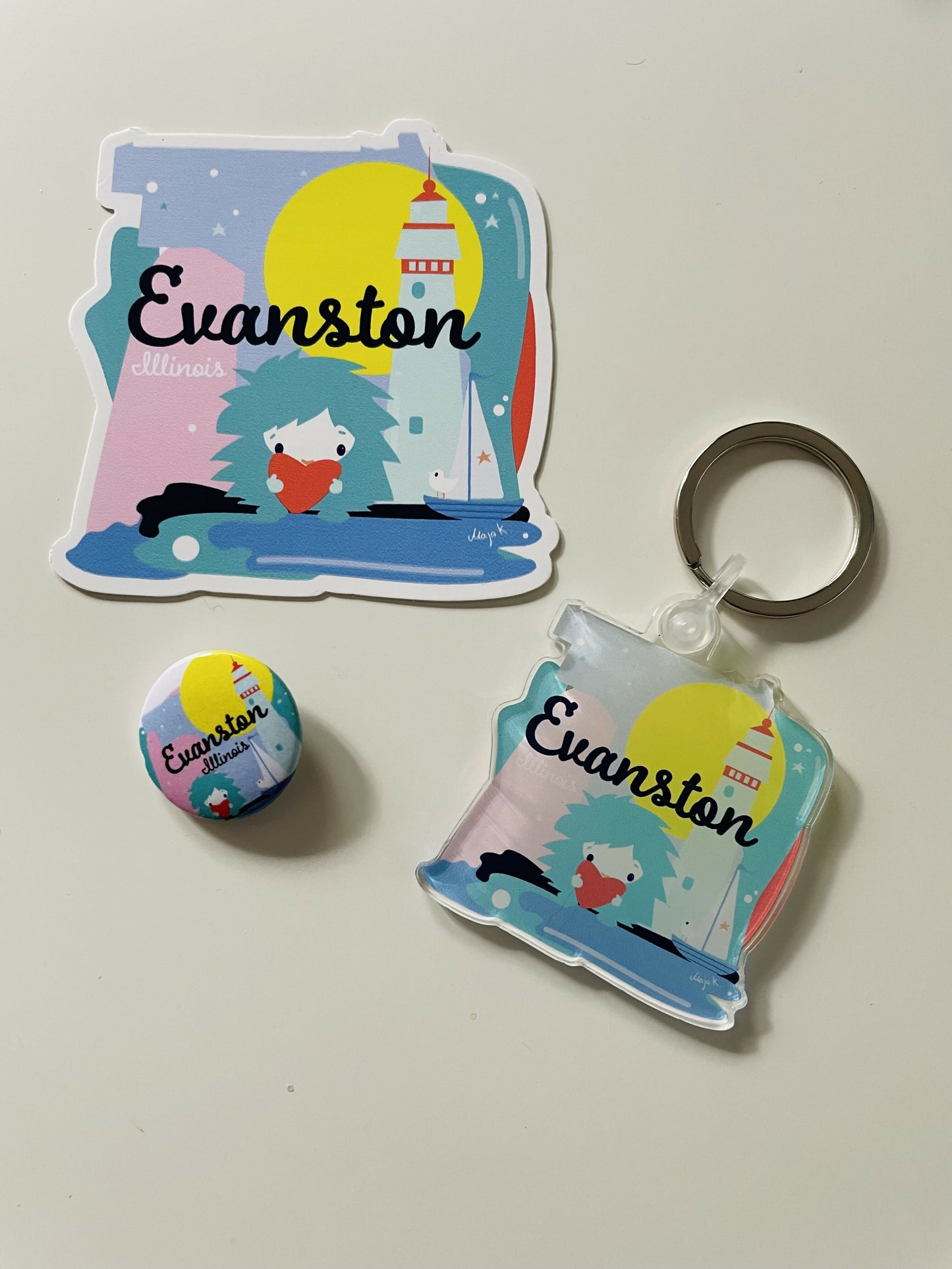 Evanston sticker kit- Folk Fest