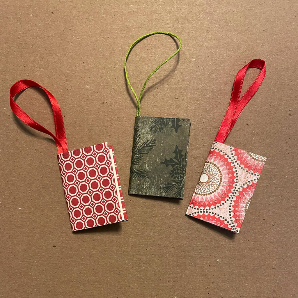 Mini Book Ornaments