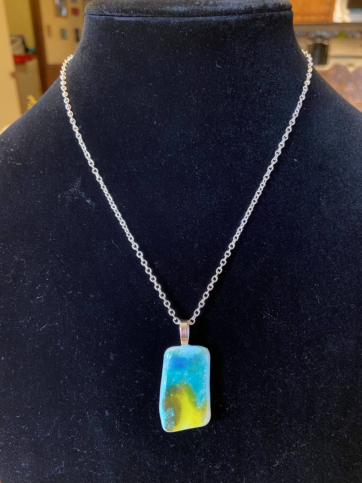 Glass Necklace 18”