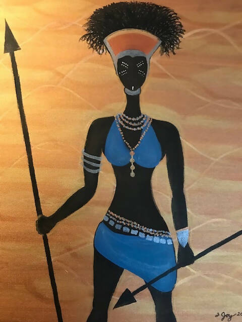 Female Black Warrior (original)