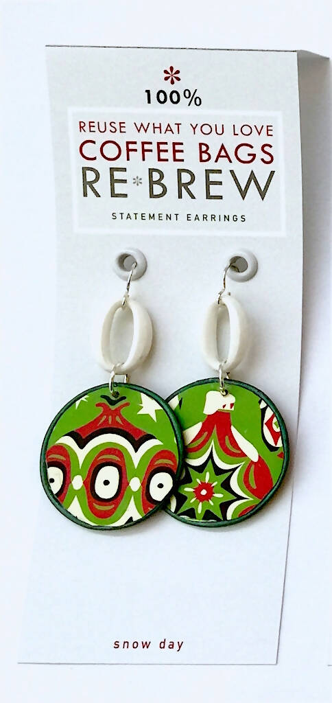 Re*Brew Statement Earrings / Holiday Dangle