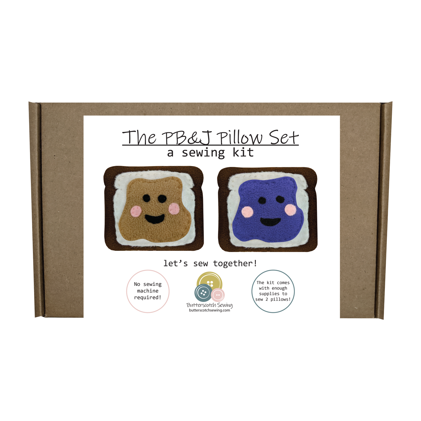 The PB&J Pillow Sewing Kit