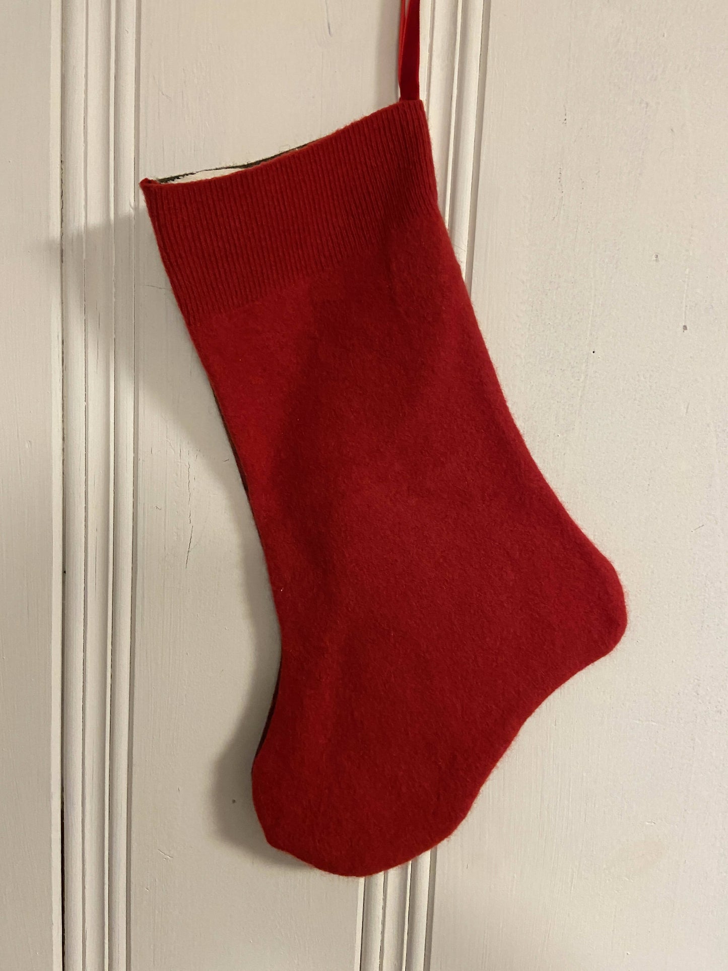 Medium Stocking Boot Repurposed Sweater Felted Wool