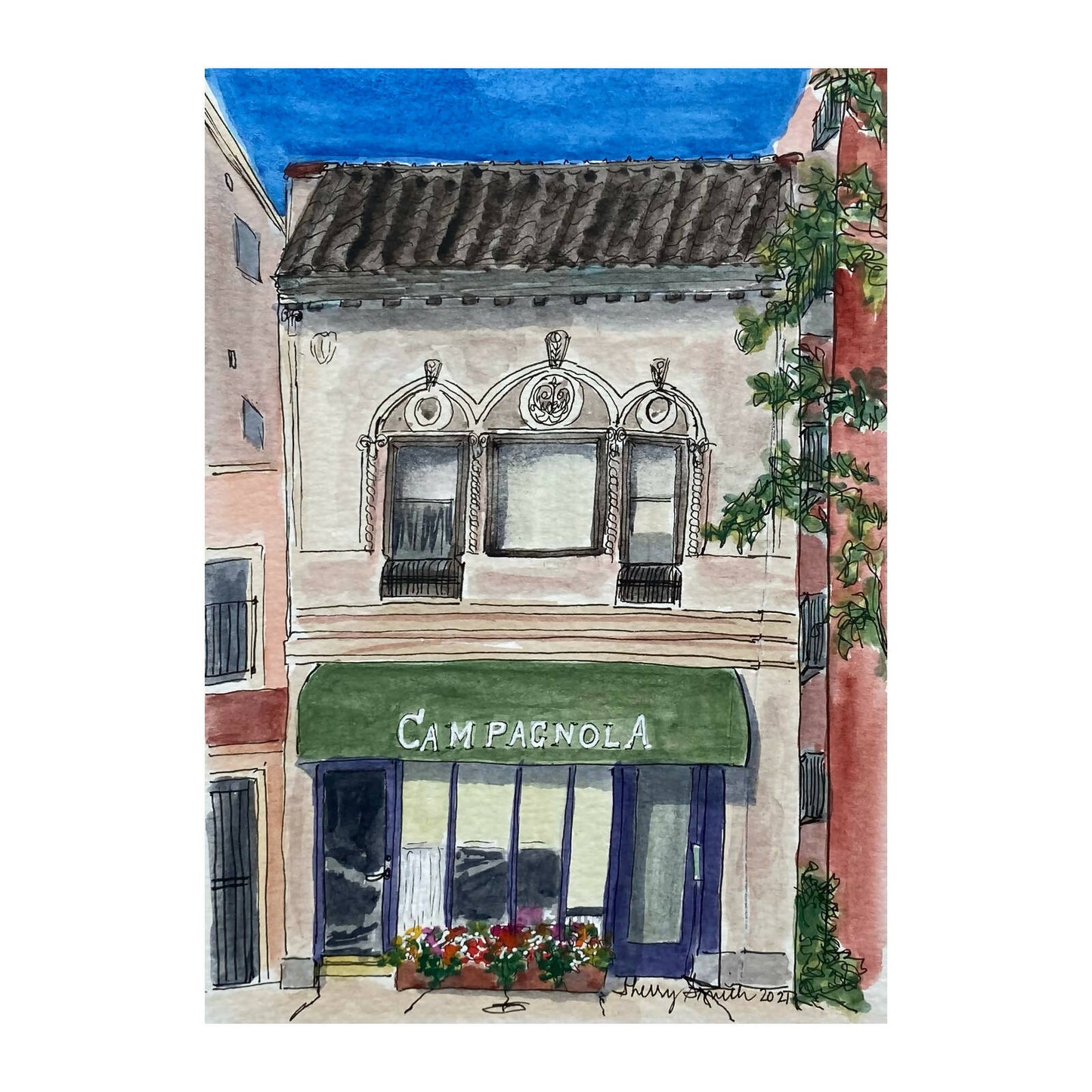 Evanston merchants note cards