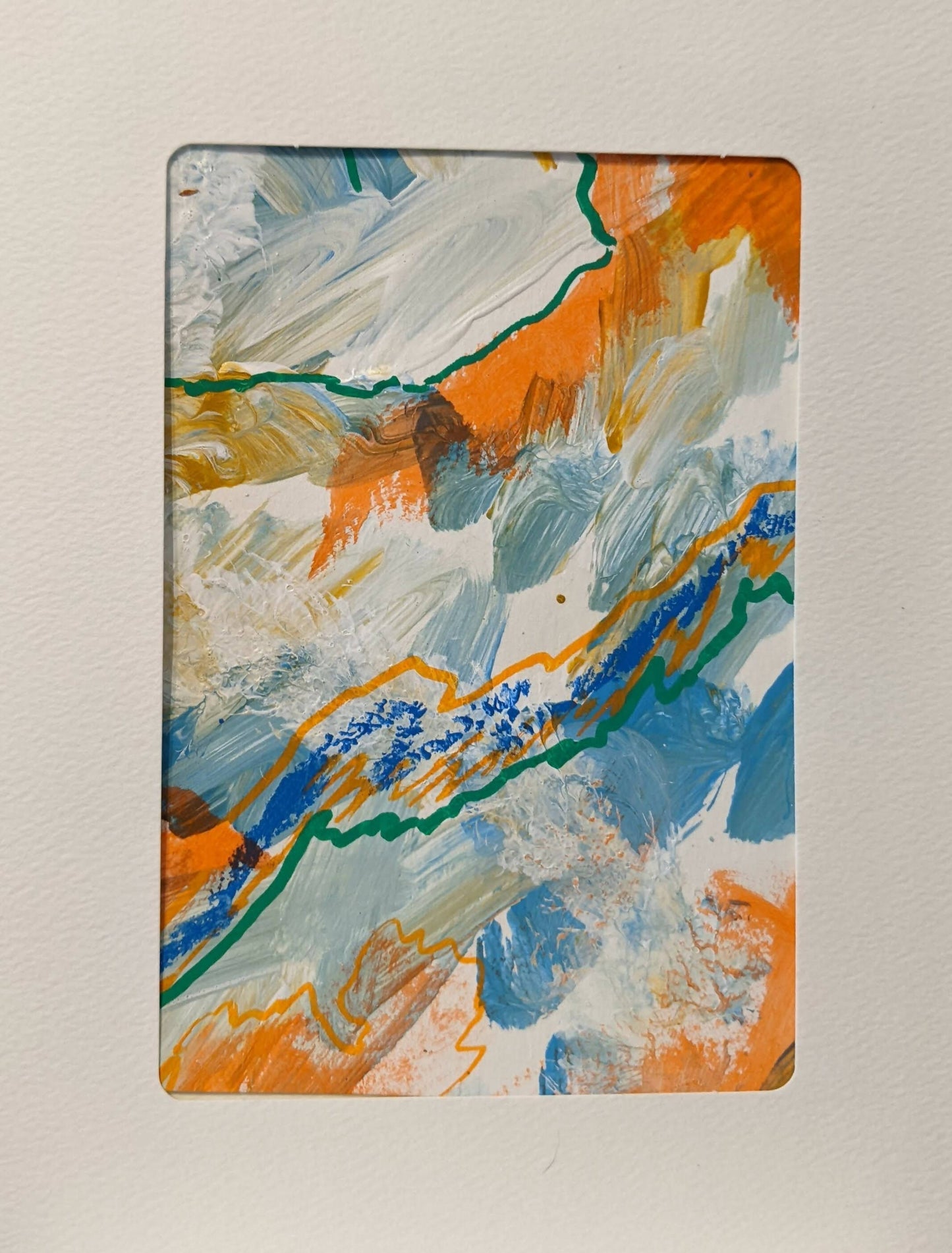 ORIGINAL PAINTING/note card #227