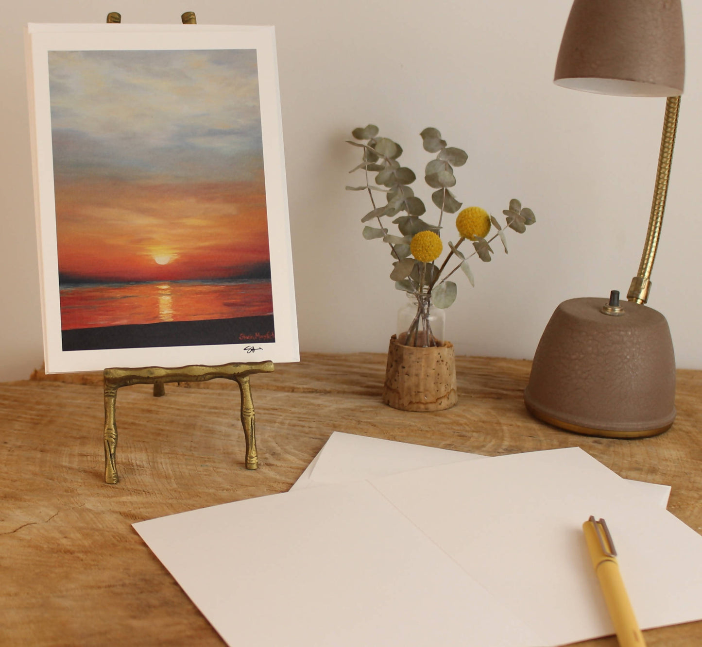 "Being Present, Key Biscayne", Fine Art Press Printed Stationery (5x7)