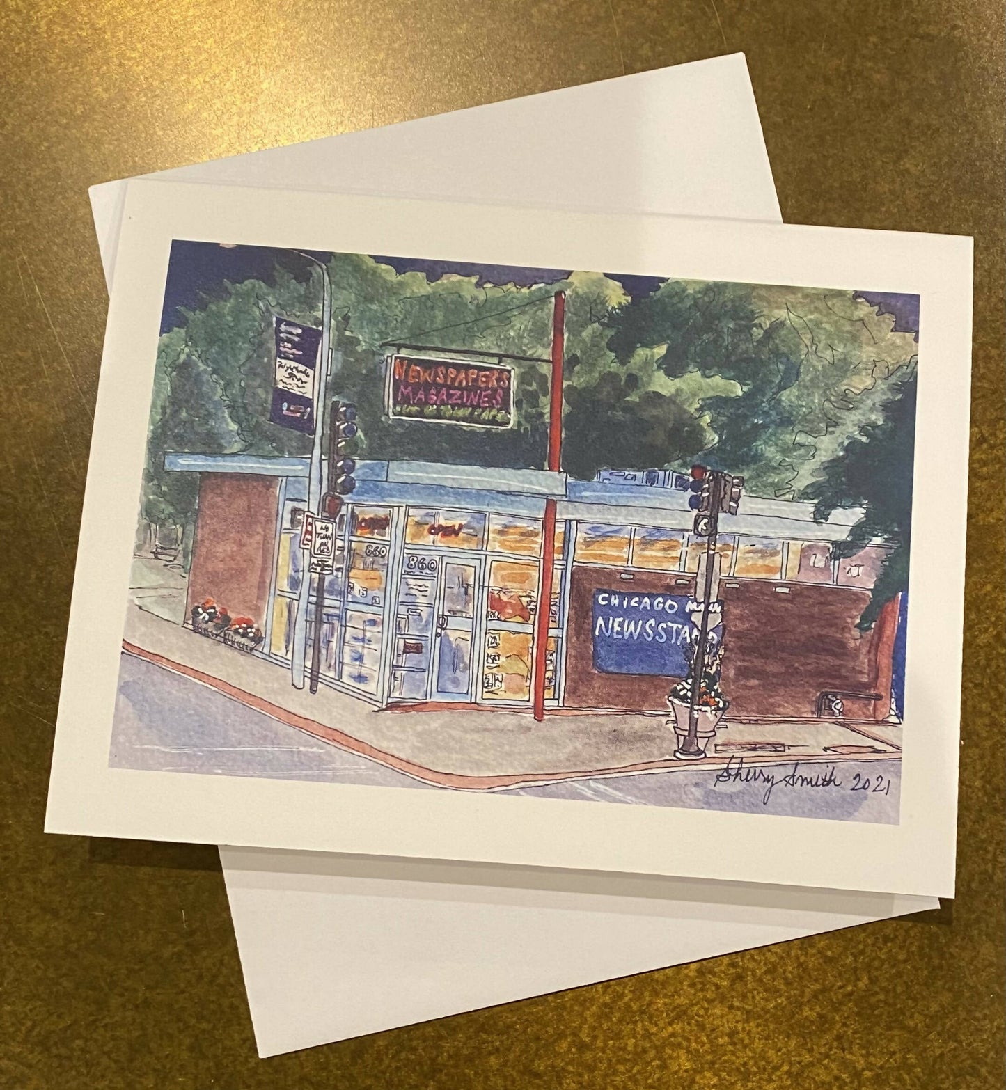 Evanston merchants note cards