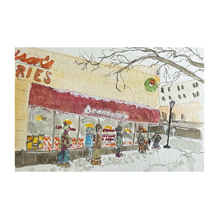 Evanston merchants note cards