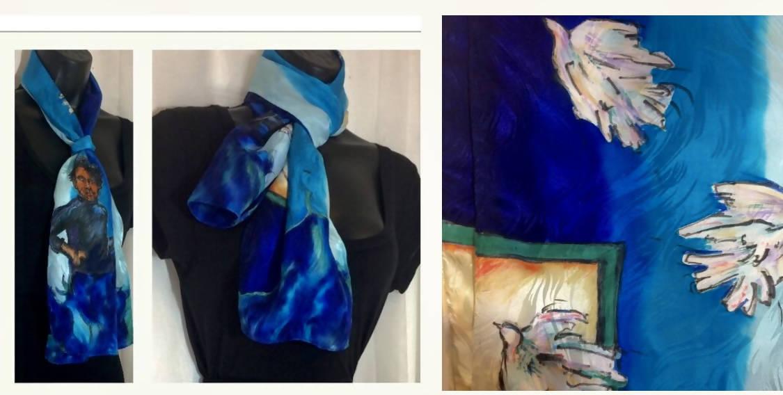 Blue Child Dove Silk Scarf