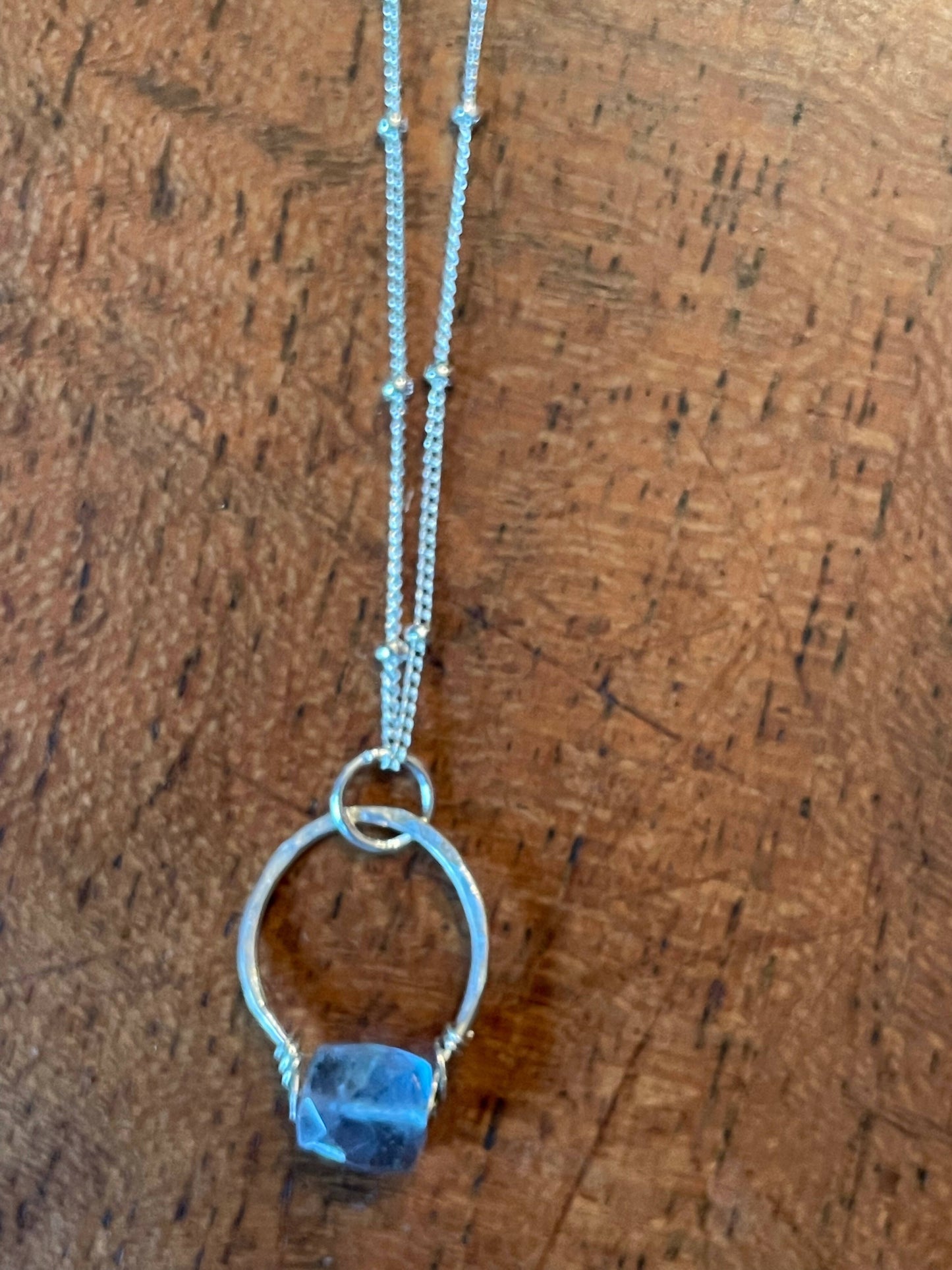 Get lucky -Hand forged Necklace -sterling silver