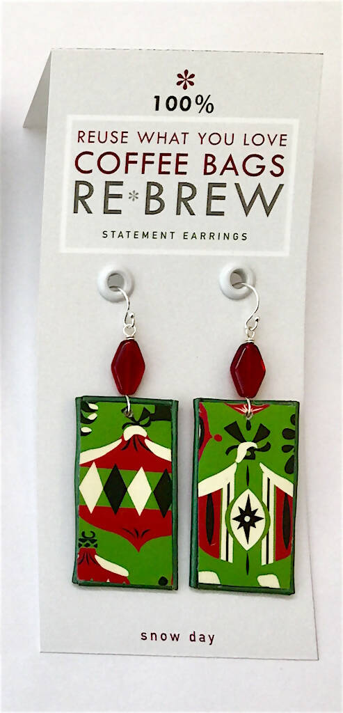 Re*Brew Statement Earrings / Holiday Dangle