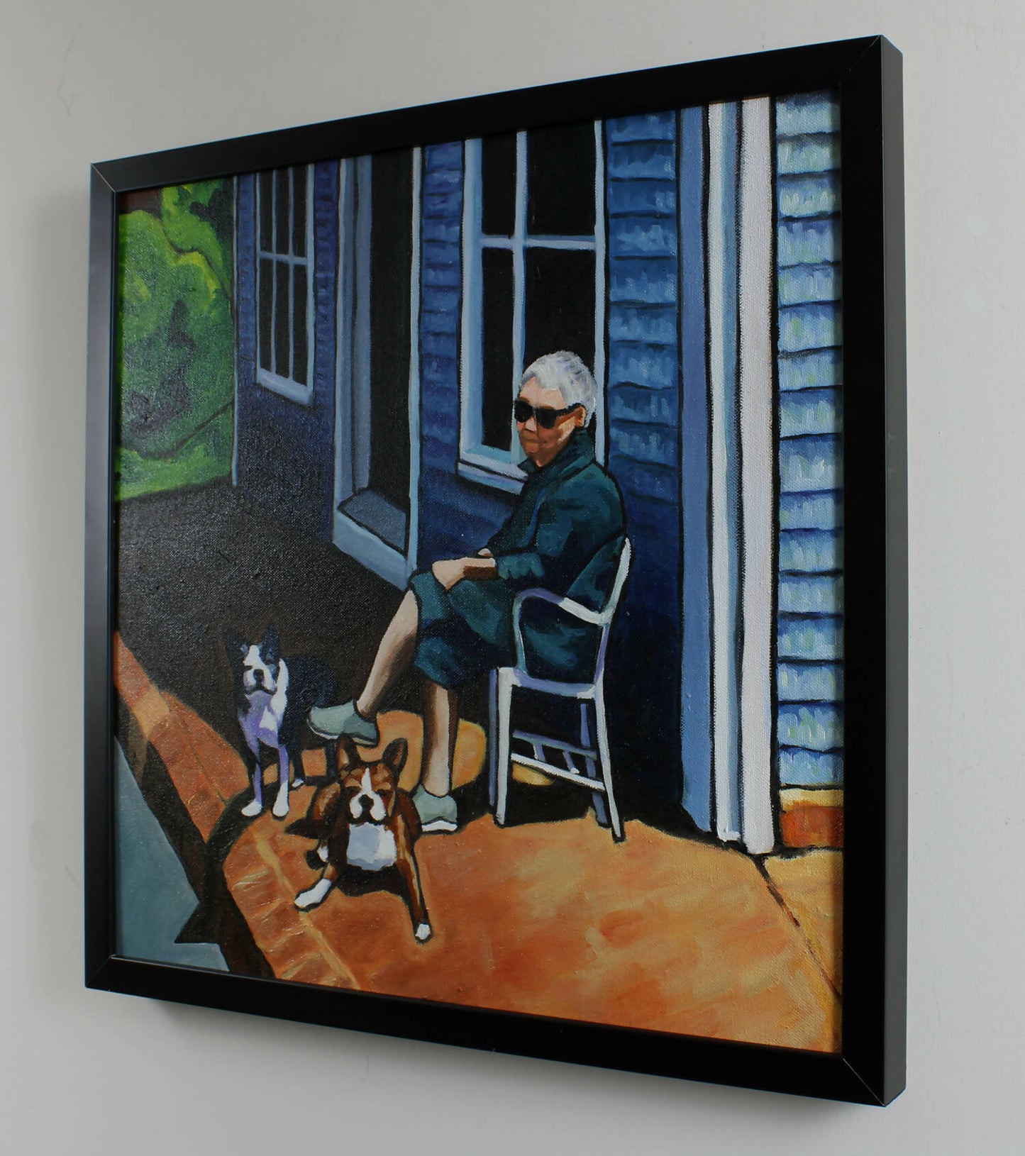 Gallery Owner with Dogs