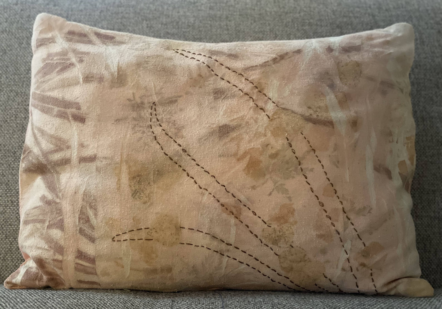 Madder Eco Dyed Pillow Cover