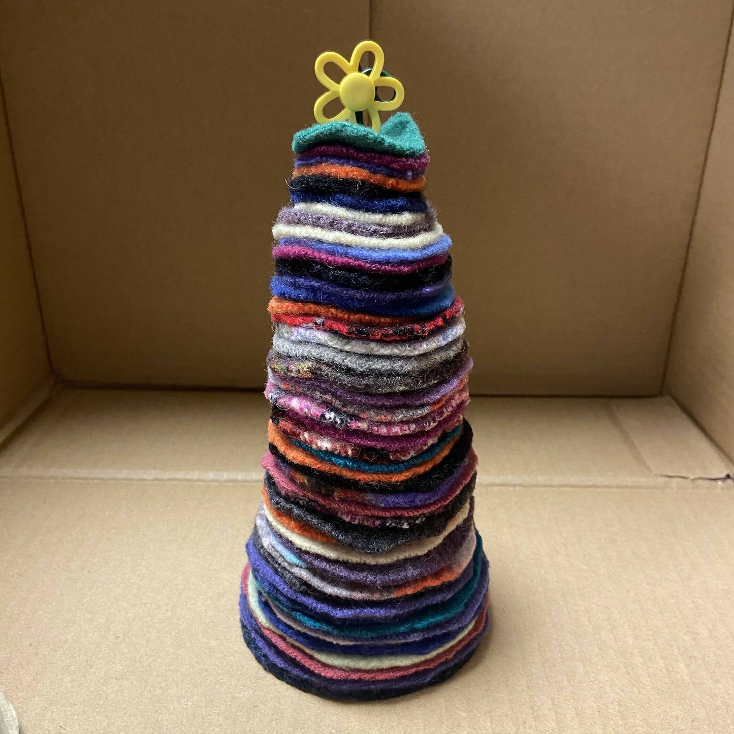 Large Repurposed Sweater Felted Wool Tree