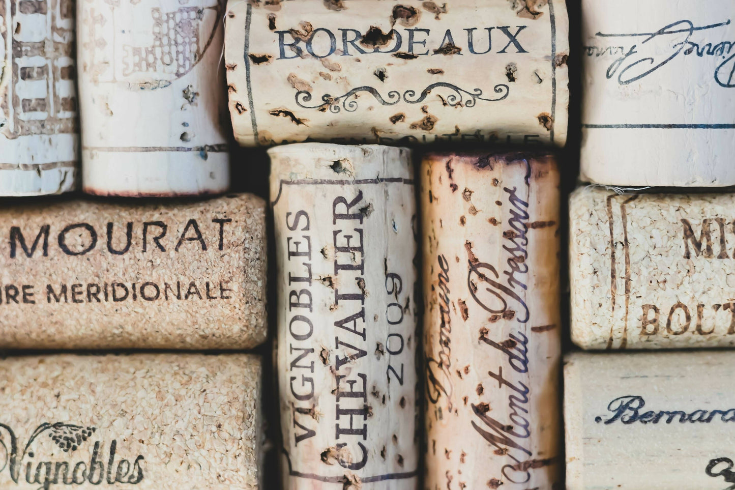 "Wine Corks (Bordeaux)" - Fine Art Print 5"x7" with white acid-free matboard 8"x10"