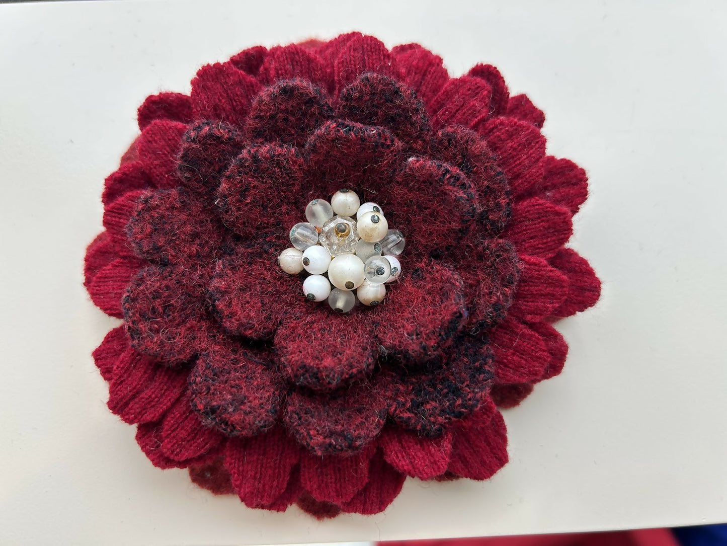 Flower Pin - Wool Brooch